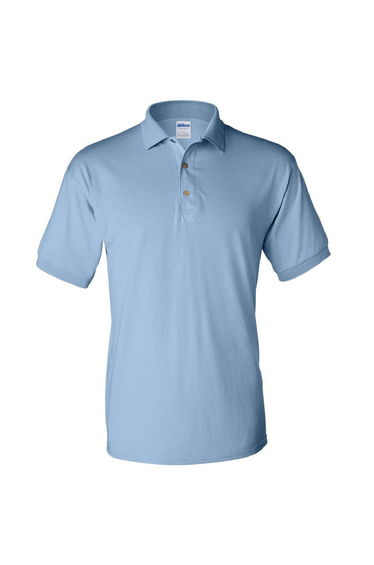Gildan Adult DryBlend Jersey Short Sleeve Polo Shirt - Light Blue