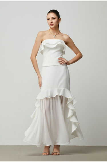 Ruffles Details skirt