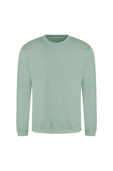 AWDis Just Hoods AWDis Unisex Crew Neck Plain Sweatshirt - Dusty Green