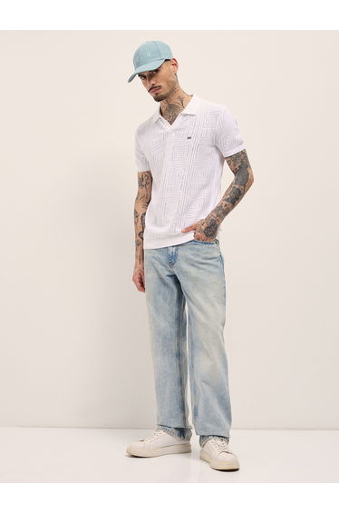 Men Pure Cotton Slim Fit Polo