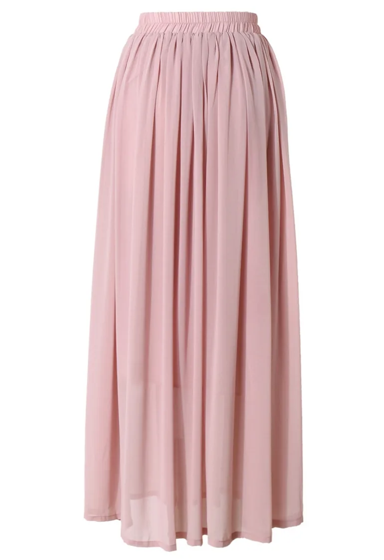 Pink Maxi Skirt - 3