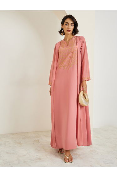 Women Crystal Embellished Jalabiya