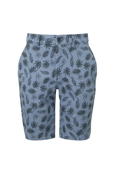 Wombat Mens Palm Print Shorts - Blue