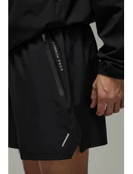 Common Pace Running Double Waistband 5inch Short - black - 2