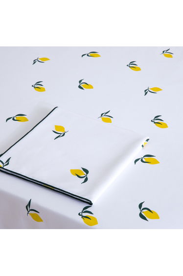 Lemon Printed Cotton Tablecloth
