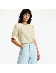 Floral Crew Neck Blouse - 2