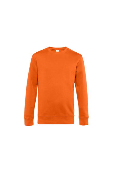 B&C Mens King Crew Neck Sweater - Pure Orange