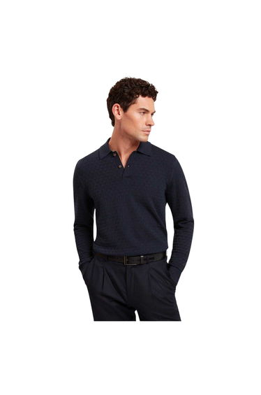 Ted Baker Mens Short-Sleeved Polo Shirt - Navy