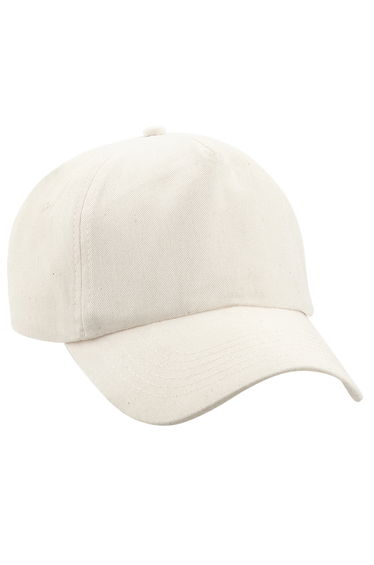 Beechfield Unisex Plain Original 5 Panel Baseball Cap - Natural