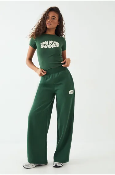 DSGN Studio Sport Bubble Straight Leg Jogger - forest