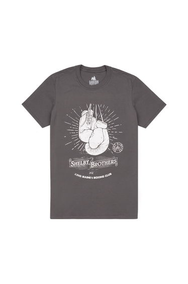 Peaky Blinders Mens Boxing Club Shelby Brothers T-Shirt - Grey