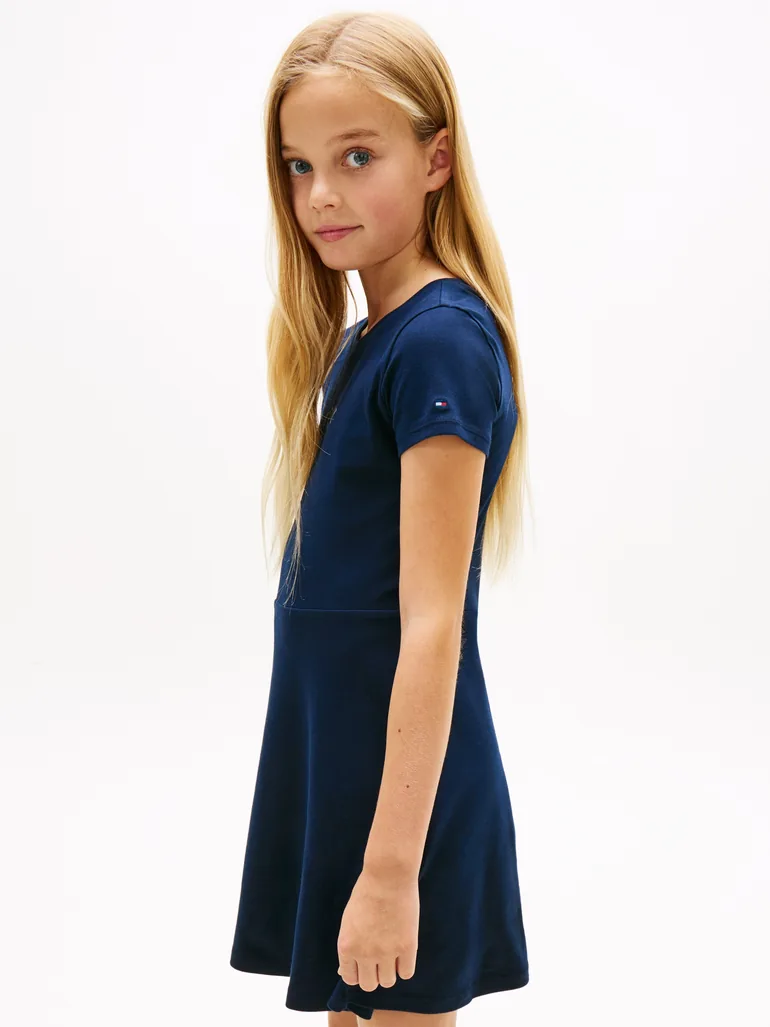 Tommy Hilfiger Girls Skater Dress in Navy - 3