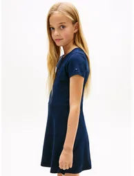 Tommy Hilfiger Girls Skater Dress in Navy - 3