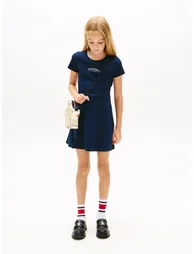 Tommy Hilfiger Girls Skater Dress in Navy