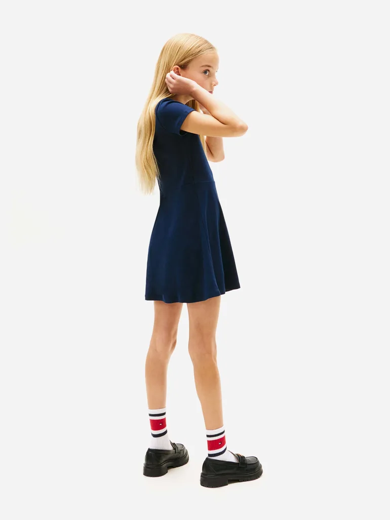 Tommy Hilfiger Girls Skater Dress in Navy - 2