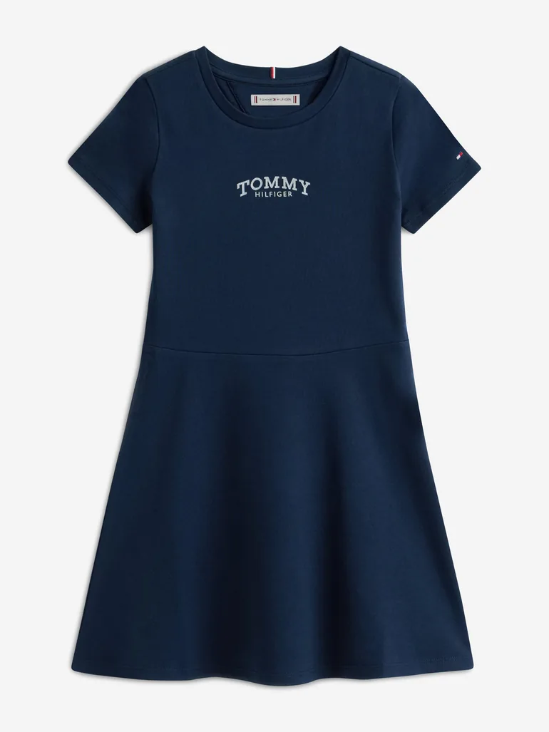 Tommy Hilfiger Girls Skater Dress in Navy - 1