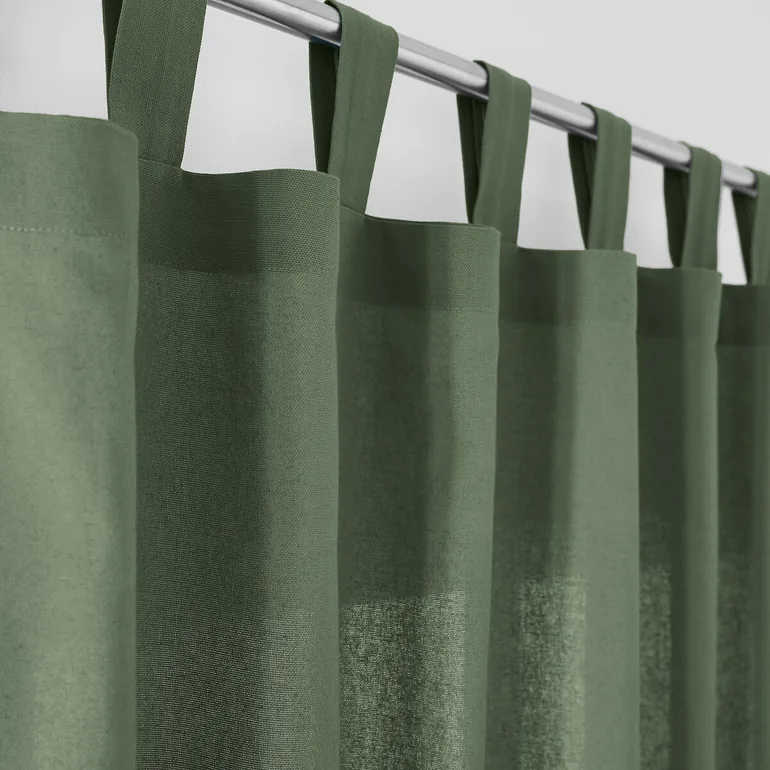 Scenario Cotton Curtain with Tab Top - 4