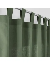 Scenario Cotton Curtain with Tab Top - 4