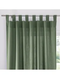 Scenario Cotton Curtain with Tab Top - 1