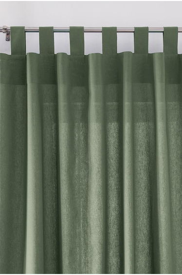 Scenario Cotton Curtain with Tab Top