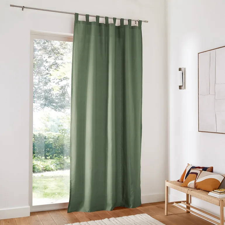 Scenario Cotton Curtain with Tab Top - 2