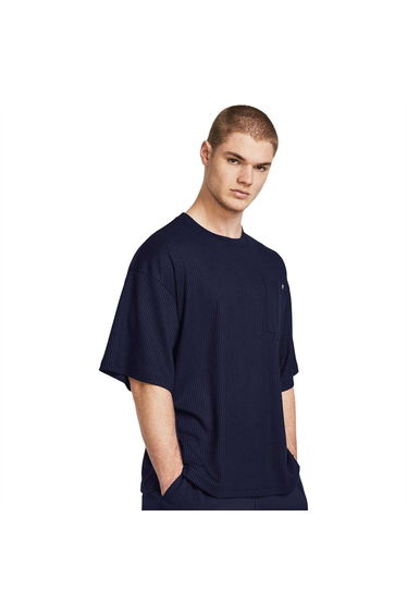 Under Armour Mens Rival Waffle T-Shirt - Blue