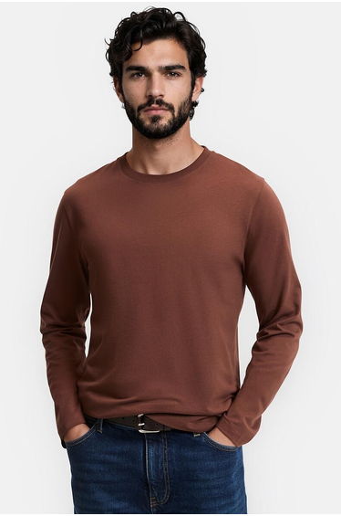 Crew Neck Long Sleeve T-Shirt