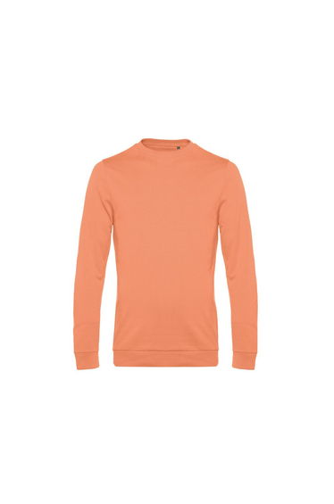 B&C Mens Set In Sweatshirt - Melon Orange