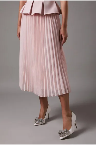 حذاء كعب عالي كوست فاشن باللون الزهري