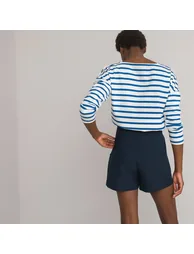 Cotton Breton Striped T-Shirt with Crew-Neck - 9