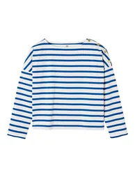 Cotton Breton Striped T-Shirt with Crew-Neck - 2