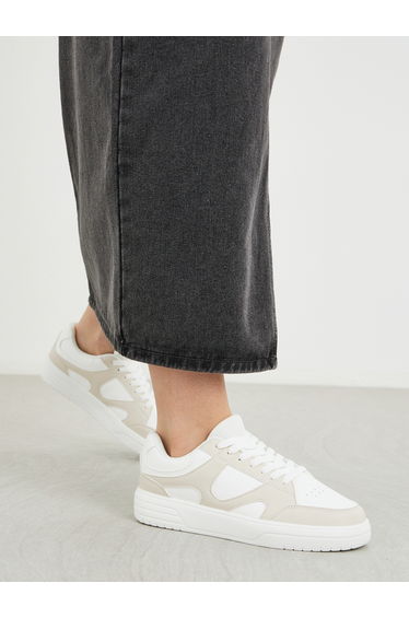 Color Block Lace Up Sneakers