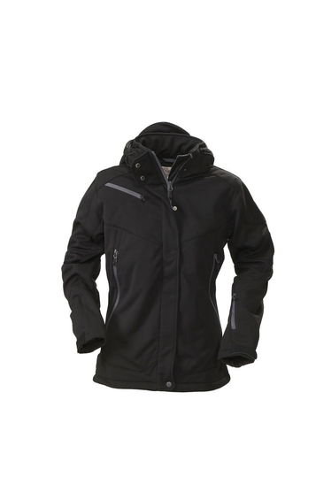 Printer Womens/Ladies Skeleton Soft Shell Jacket - Black