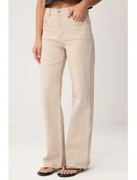 Stone High Waist Wide Leg Jeans - 2