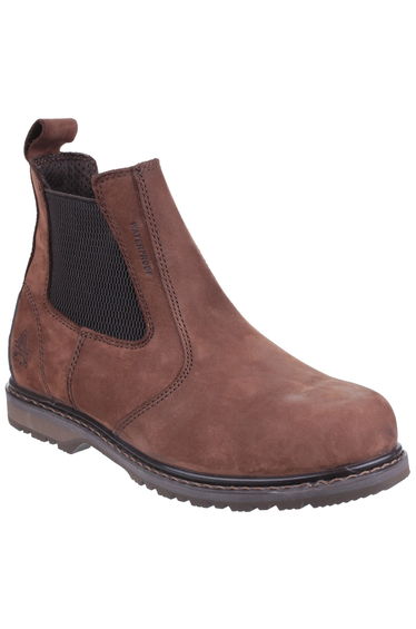Amblers Mens AS148 Sperrin Pull On Safety Dealer Boots - Brown