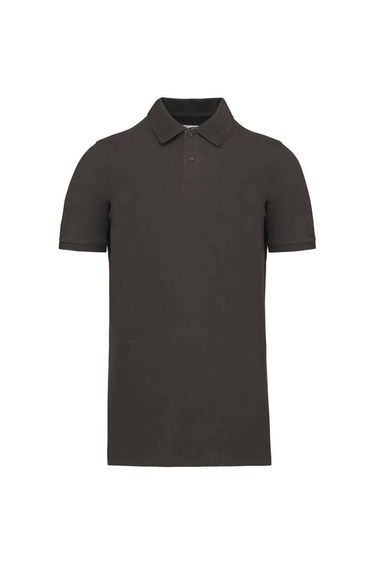 Kariban Mens Pique Organic Polo Shirt - Dark Grey