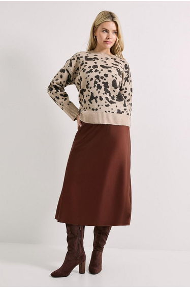 Animal Jacquard Crew Jumper