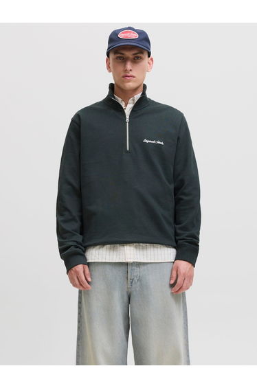 Embroidered Detail High Neck Sweatshirt