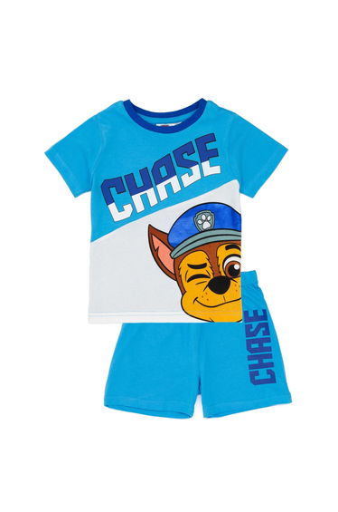 Paw Patrol Boys Chase Short Pyjama Set - Blue/White