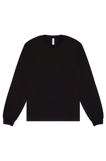 Bella + Canvas Adult Heavyweight Boxy Long-Sleeved T-Shirt - Black