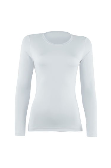 Rhino Womens/Ladies Sports Baselayer Long Sleeve - White