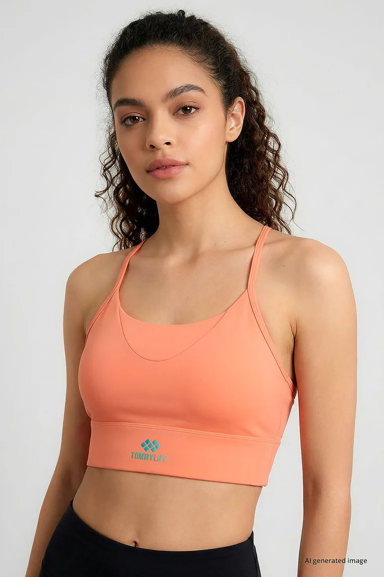 TOMMY Women's Polyester Elastane Active Top