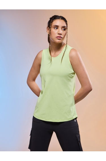 Women Solid Slim Fit Round Neck Tank