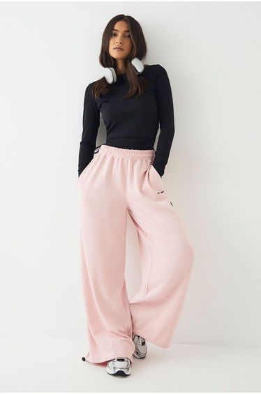 DSGN Studio Piping Detail Mid Rise Toggle Jogger - baby pink