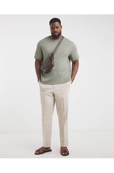 LINEN BLEND RELAXED T-SHIRT