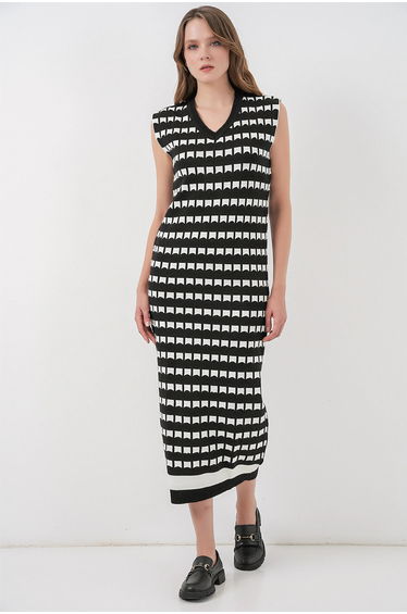 BDART Patterned Knitwear Midi Dress