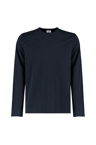 Kustom Kit Mens Long-Sleeved T-Shirt - Navy Blue