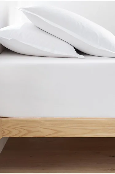 شرشف سرير قطن بحواف مطاطية