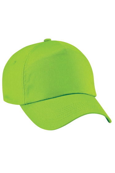 Beechfield Unisex Plain Original 5 Panel Baseball Cap (Pack of 2) - Lime Green