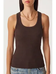 ISTANBUL Women's Cotton Elastane Tank Top - 4